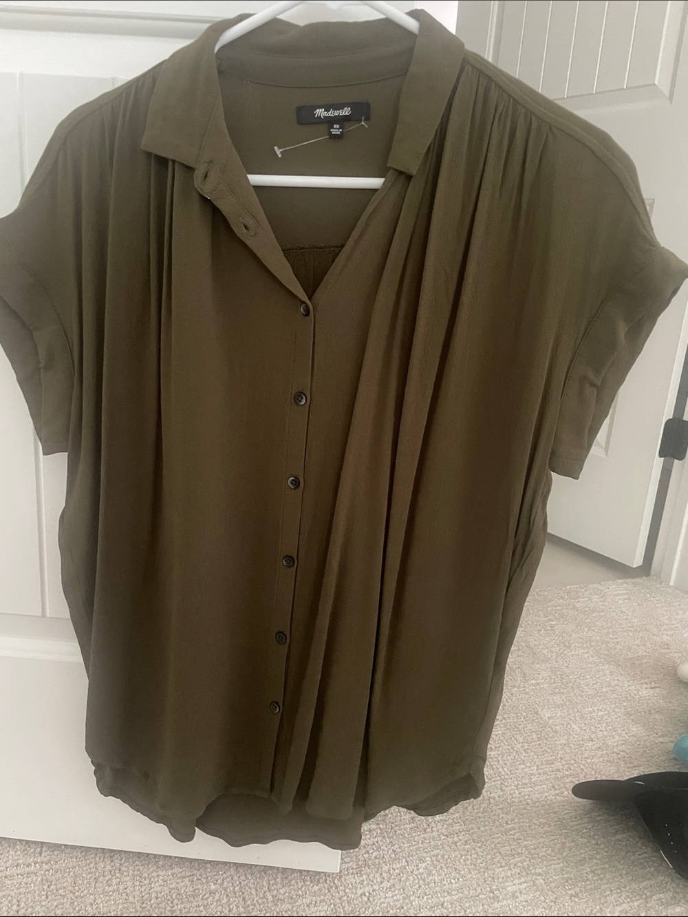 Madewell central drapey shirt nwot!
